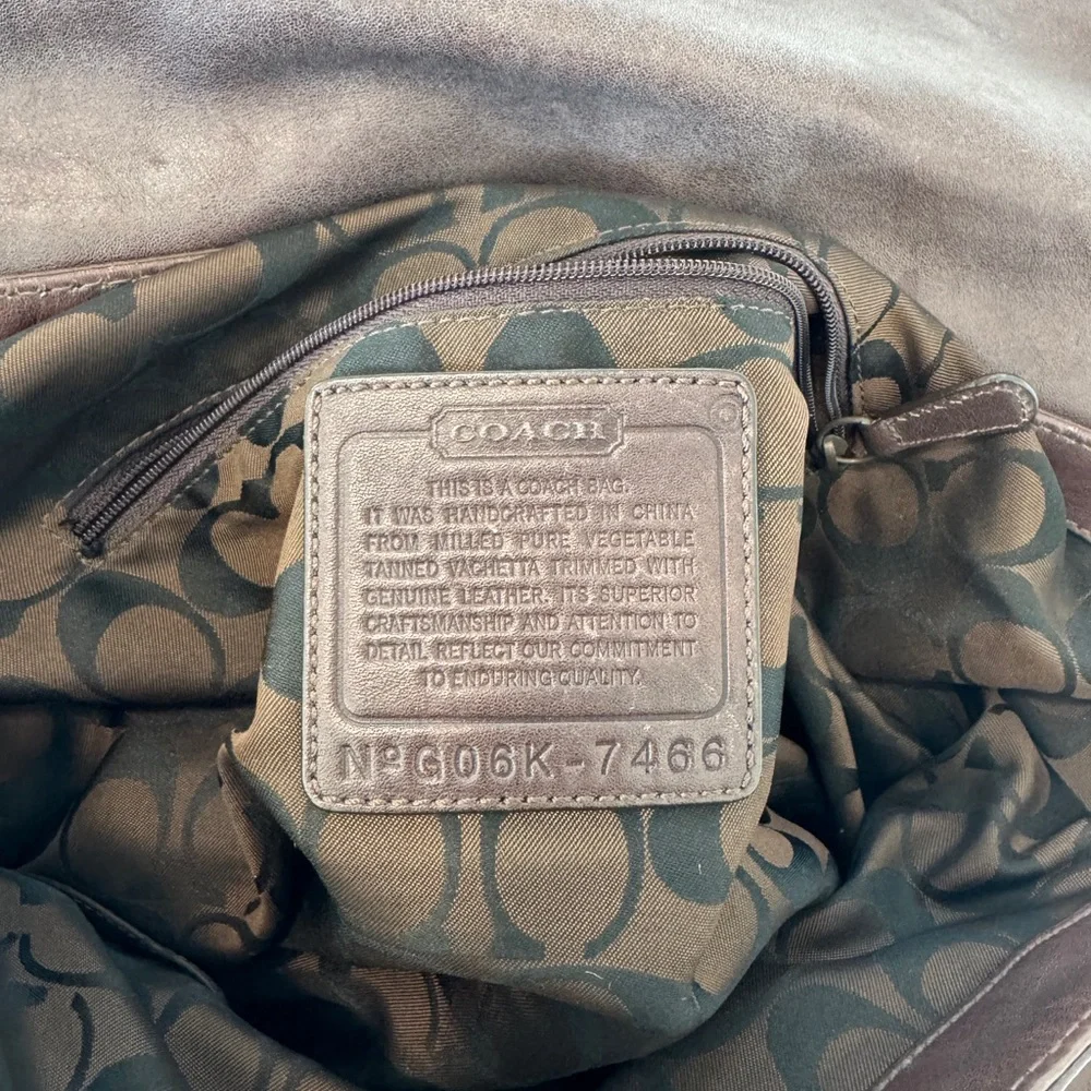 Leather Shoulder Bag in Brown - Classic Buckle Detail
